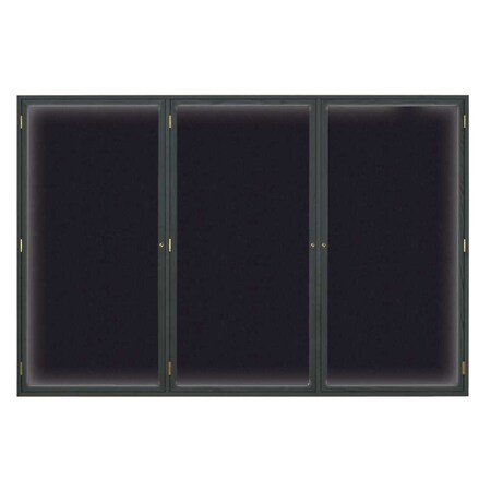 United Visual Products Open Faced Traditional Rounded Corkboard UV640ARC-SATIN-DRKSPR